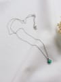 thumb 925 Sterling Silver Turquoise Green Necklace 0