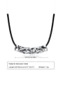 thumb Stainless steel Artificial Leather Geometric Hip Hop Necklace 2