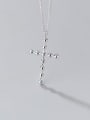 thumb 925 Sterling Silver Cross Minimalist Pendant Necklace 1