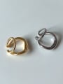 thumb 925 Sterling Silver Geometric Vintage Clip Earring 1