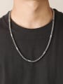 thumb Titanium Steel Irregular Minimalist Multi Strand Necklace 1