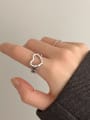 thumb 925 Sterling Silver Heart Vintage Band Ring 4