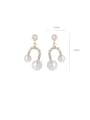 thumb Alloy With Gold Plated Fashion Irregular Drop Earrings 1