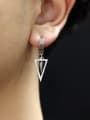thumb Titanium Steel Triangle Minimalist Drop Earring 1