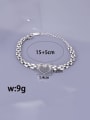 thumb Titanium Steel Heart Hip Hop Link Bracelet 1