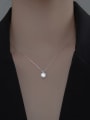 thumb 925 Sterling Silver Cubic Zirconia Crown Minimalist Necklace 1