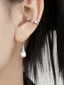 thumb 925 Sterling Silver Freshwater Pearl Irregular Vintage Single Earring(Only One) 1