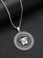 thumb Stainless steel Chain Alloy Pendant  Geometric Hip Hop Long Strand Necklace 0