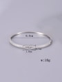 thumb Titanium Steel Cubic Zirconia Evil Eye Minimalist Band Bangle 1