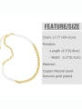thumb Brass Imitation Pearl Geometric Hip Hop Necklace 2