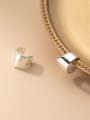 thumb 925 Sterling Silver Geometric Minimalist Clip Earring 2