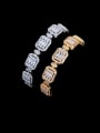 thumb Brass Cubic Zirconia Geometric Luxury Bracelet 3