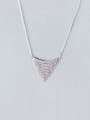 thumb 925 Sterling Silver  Minimalist   small round beads tassel short Necklace 0