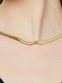 thumb Brass Snake Vintage Snake bone chain Necklace 1