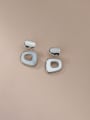 thumb 925 Sterling Silver Shell Geometric Minimalist Drop Earring 2