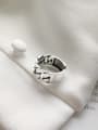 thumb 925 Sterling Silver Geometric Chain Trend free size Ring 0