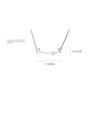 thumb 925 Sterling Silver Fashion simple word smile elephant Necklace 3