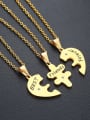 thumb Stainless Steel With Plating gold Simple  Love Pendant Necklaces 4