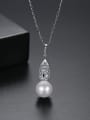 thumb Copper Imitation Pearl Dainty Necklace 2