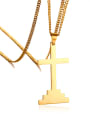 thumb Stainless steel Cross Hip Hop Necklace 0