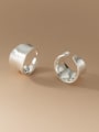 thumb 925 Sterling Silver Geometric Minimalist Clip Earring 0