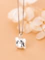 thumb 925 Sterling Silver With Platinum Plated Cute Mouse Pendants 0