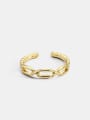 thumb Brass Cubic Zirconia Geometric Vintage Band Ring 0