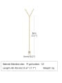 thumb Stainless steel Tassel Minimalist Tassel Necklace 3