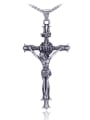 thumb Titanium Steel Cross Cute Regligious Necklace 1