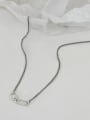 thumb Vintage Sterling Silver With Antique Silver Plated Simplistic Geometric Necklaces 3