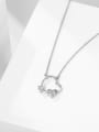 thumb Copper Alloy Cubic Zirconia Heart Dainty Necklace 4