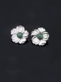 thumb Copper Shell Flower Vintage Stud Earring 2