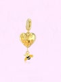 thumb 925 Sterling Silver Cubic Zirconia Dainty Heart Bee Pendant 1