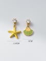 thumb 925 Sterling Silver Enamel Star Bohemia Drop Earring 3