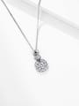 thumb Alloy Cubic Zirconia Round Dainty Necklace 2