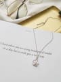 thumb 925 Sterling Silver Simple flower pendant  Necklace 1