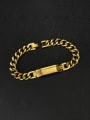 thumb Stainless steel Geometric Chain Hip Hop Link Bracelet 3