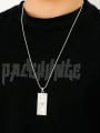 thumb Stainless steel Chain Alloy Pendant Rhinestone Geometric Hip Hop Long Strand Necklace 1
