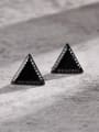 thumb Stainless steel Triangle Hip Hop Stud Earring 1