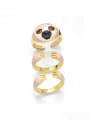 thumb Brass Enamel Panda Cute Band Ring 2