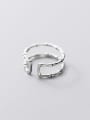 thumb 925 Sterling Silver Round Minimalist Stackable Ring 3
