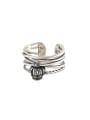 thumb 925 Sterling Silver Crown Vintage Stackable Ring 4