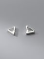 thumb 925 Sterling Silver Triangle Minimalist Stud Earring 2