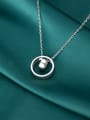 thumb 925 Sterling Silver With  Fashion Minimalist  Hollow Round Necklaces 3