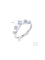 thumb 925 Sterling Silver Cubic Zirconia Crown Dainty Band Ring 2