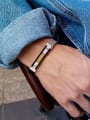 thumb Titanium leather Bracelet 1
