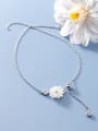 thumb 925 Sterling Silver Shell  Flower Minimalist Anklet 2
