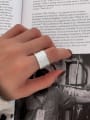 thumb 925 Sterling Silver Irregular Minimalist Band Ring 3