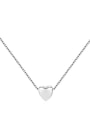 thumb 925 Sterling Silver  Minimalist Smotth Heart Pendant Necklace 0