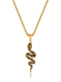 thumb Stainless steel Snake Hip Hop Necklace 3